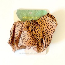 KRISTIN ESS HAIR The Oversized Satin Scrunchie CHEETAH Print New With Tags - $272.61 MXN