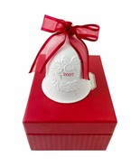 Porcelain White Bisque Dated Bell 2007 Hallmark Keepsake Ornament Collec... - $12.95