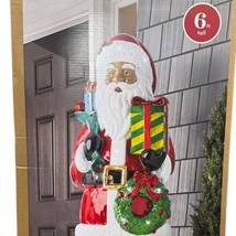 Member&#39;s Mark 72&quot;H Resin Santa - Multicultural New inside original box. - £458.71 GBP