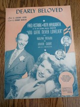 Vintage Sheet Music Dearly Beloved  Fred Astaire 1942 - £19.32 GBP