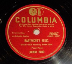 Johnny Bond 78 Bartender&#39;s Blues / I Can&#39;t Hide The Tears E4 - £5.53 GBP