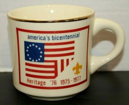 Vintage Boy Scout America&#39;s Bicentennial Heritage 1975-1977 Ceramic Mug BSA - $18.81