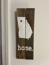 Georgia State Map Home Wooden Sign 7 inches wide and 20 inches Barn Wood - $18.19