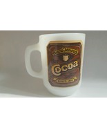 Vintage Anchor Hocking Milk Glass Aunt Jenny&#39;s Hot Cocoa Mug Cup - $166.72 MXN
