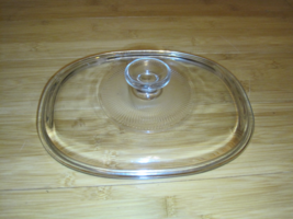 Pyrex Lid (only) F-12-C Oval 9 5/8&quot; x 7&quot;  For Corning French White 1 1/2 Qt Cass - £17.13 GBP