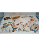 Large lot paper ephemera book page picture etc. collage mixed media scra... - $19.75