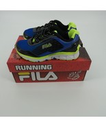 Fila Energistic Girls Running Shoes Blue Black 11.5 NEW - £14.99 GBP
