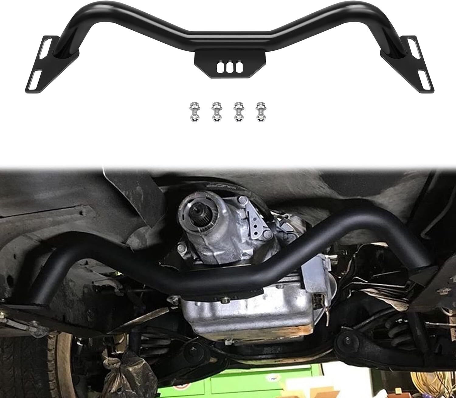 JY PERFORMANCE Adjustable Transmission Crossmember Compatible with 1964-... - $107.20