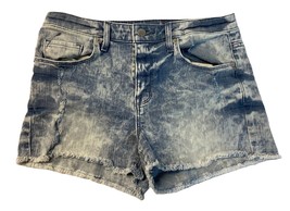 Mossimo Womens Size  4/27 Distressed Acid Washed Cut Off 5 Pocket Jean S... - £6.20 GBP