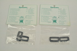 4 One Inch Loop Locks Plastic Black New - $8.90