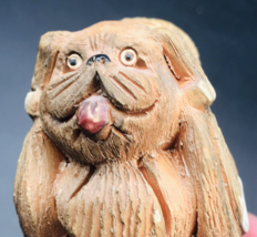Vintage Artesania Rinconada Pekingese Dog #101 w/ Glass Tongue Uruguay Retired - £11.14 GBP