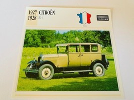 Classic Car Print Automobile picture 6X6 ephemera litho 1927 Citroen B14... - $12.82
