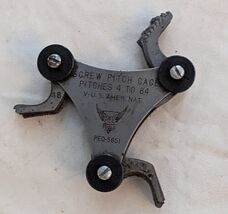 PEC Tools Vis Pitch Gage 4 Pour 84 Pentes 5651 Métal USA - $26.02