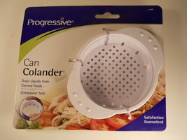 Strainer Can Colander progressive White Drain Liquids Canned Food - $11.87