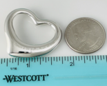 Tiffany Open Heart Pendant XL Extra Large 1.4&quot; 35mm Jumbo by Elsa Peretti - £257.05 GBP