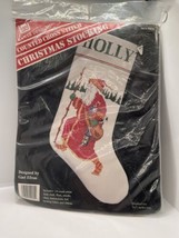 BANAR DESIGNS Father Christmas Counted Cross Stitch Stocking Kit Gael Efron Rare - £18.35 GBP