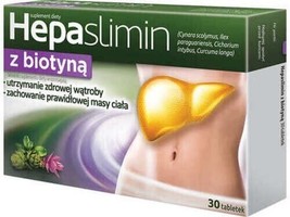 Hepaslimin with biotin, 30 tablets digestion , slimming , liver - £17.33 GBP