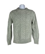 Thane Men&#39;s Crew Neck Cable Knit Pullover Sweater Size M Gray - £23.99 GBP