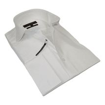 Men's Axxess Turkey Shirt 100% Egyptian Cotton 224-04 French Cuffs White image 5