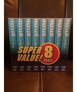 Maxell 214150 T120GX/8PK VHS Cassette Standard Grade T-120, 6 Hour - 8 Pack - $106.72 CAD
