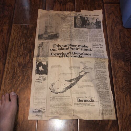 Chicago Tribune Aug. 12 1984 Single Newspaper Page “Bermuda” &amp; Royal Pri... - $3.87