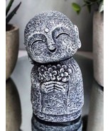 Feng Shui Zen Blissful Japanese Jizo Monk Holding Flowers Mini Figurine ... - $20.55 CAD