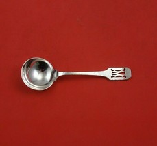 Norman Hammered by Shreve Sterling Silver Bouillon Soup Spoon w/Pierced Mono &quot;M&quot; - £54.13 GBP