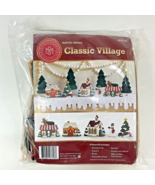Merry Stockings Mantel Series Classic Village Christmas Felt Kit NEW MS1... - $48.10 CAD