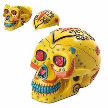DIAS DE LOS MUERTOS DAY OF THE DEAD YELLOW SKULL ASHTRAY SCULPTURE - €24,96 EUR