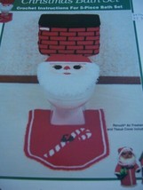 Christmas Bath Set (Td Creations Td 835) [Pamphlet] Crochet Santa Bathroom - £6.39 GBP