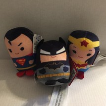 NEW DC Justice League Superman Batman Wonder Woman Mini 3&#39;&#39; Plushies - $286.60 MXN