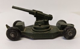 Vintage TOOTSIETOY Diecast 4-Wheel 3-1/2&quot; Military Field Gun Cannon - £23.98 GBP