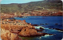 Mexico Ensenada Panoramic of Blowhole Cliffs Mountains Ocean Vintage Postcard - £7.51 GBP