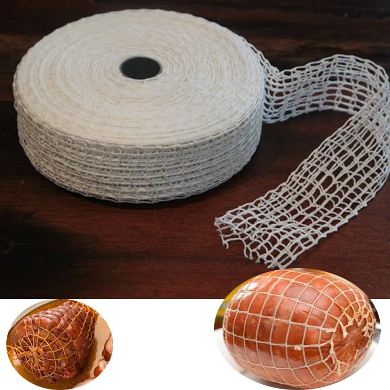 House Home 3 Meter Cotton Meat Net Ham Sausage Net Butcher&#39;s String Sausage Net  - £20.29 GBP