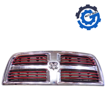 OEM Mopar Chrome and Red Grille w/ Emblem for 2013-2018 RAM 2500 3500 68147882AA - £747.36 GBP