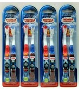 New 4 X 2 PK Thomas &amp; Friends Set Soft Toothbrushes Brush Buddies Red + ... - $20.13 CAD