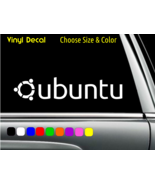UBUNTU Linux outline logo Vinyl Decal Laptop Window Sticker CHOOSE SIZE ... - $3.50+