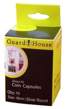 Guardhouse Silver Round 39mm Direct Fit Coin Capsules, 10 pack - £7.81 GBP