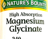 Nature's Bounty Magnesium Glycinate 240 mg Muscle Relaxation 180 Ct EXP ... - $27.59