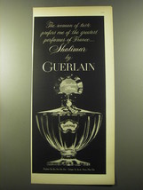 1959 Guerlain Shalimar Perfume Advertisement - The woman of taste prefers - £14.76 GBP