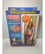 Magic Mesh Hands-Free Screen Door 83" x 39" Magnetic Curtain NEW As Seen... - $17.80