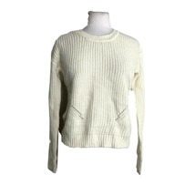 Aeropostale Womens Sweater Size XS White Cable Knit Pull Over Long Sleeve - £9.46 GBP
