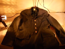 Us Army 41 Regular - Derossi &amp; Son Dress Coat Poly/Wool W/ 4 Buttons - 60194 - £25.48 GBP