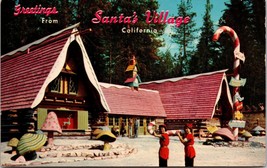 Greetings From Santa&#39;s Village Skyforest California Postcard Unposted - £7.47 GBP