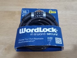 WorldLock cl-477-bk Combination Lock 6-Ft Long Brand New Free Shipping - £18.10 GBP