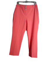 New York &amp; Co Flat Front Dress Pants Hot Pink Womens Size 8 Barbie Core - $18.80
