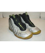 Nike Little Posite One (GS) 7Y Metallic Silver Camo 644791-001 NO LACES-... - $47.17 CAD
