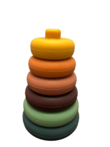 Catchy 6 Piece Mini Stacking and Nesting Toy Soft Multicolor Building Rings - £7.47 GBP
