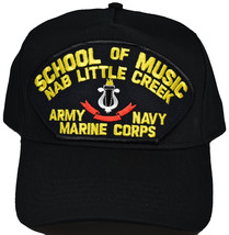 Little Creek School of Music Marine Navy Army Hat - Black - Veteran Owne... - £18.38 GBP