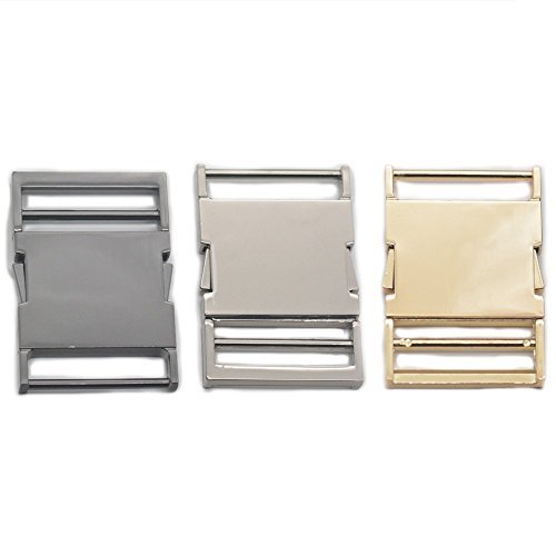 Bluemoona 1 Pc - Release Side Paracord Buckle Metal 38mm 1.5" for Strap Backpack